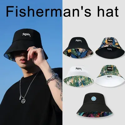 Big Headed Fisherman Hat Sun Hat Children's Basin Hat Hiking Camping Sun Hat Bucket Hat Detachable Fisherman Hat