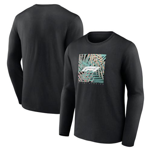 T-shirt à manches longues imprimé Formule 1 Miami Hometown - Noir - Homme Taille: S