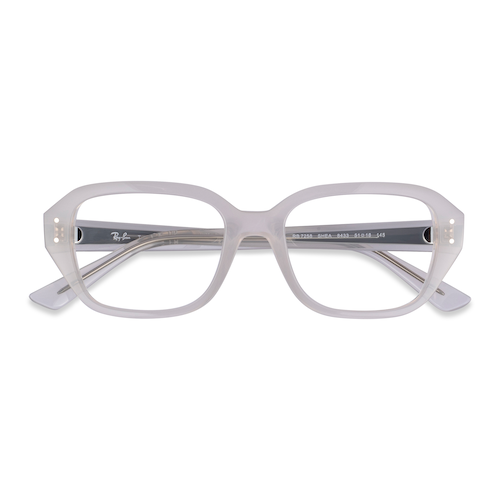 Unisex s rectangle Cream Eco Friendly,Plastic Prescription eyeglasses - Eyebuydirect s Ray-Ban RB7258 SHEA