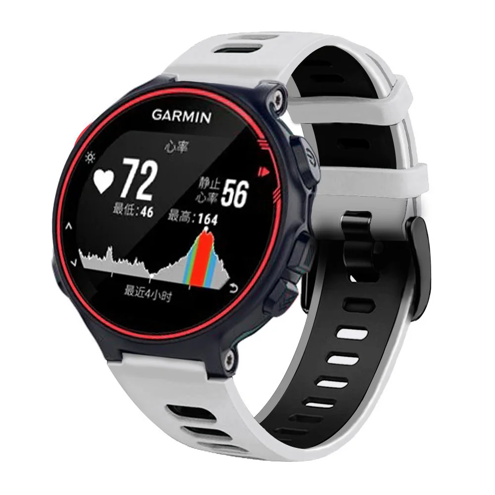 Silikonarmband für Garmin Forerunner 235, Smartwatch-Armband, Ersatz für Garmin Forerunner 230/220/235/620/630/735XT Image