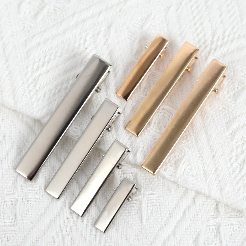 50Pcs Haar Alligator Metall Haar Clips Entenschnabel Blank Einstellung Basis DIY Haarnadeln Haarspange Ornament Haar Styling Werkzeug Zubehör Image