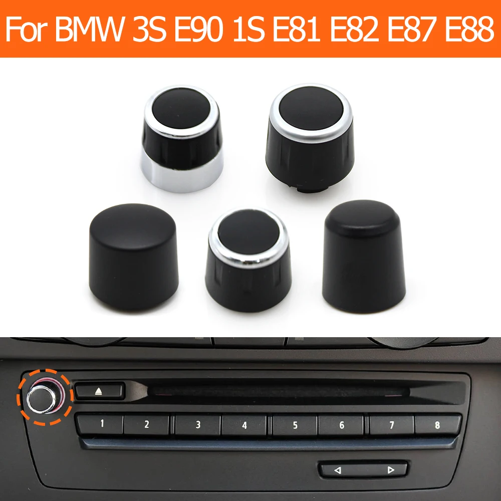 Auto Dash CD-Player Radio Audio Lautstärke Drehschalter Taste Knopf Für BMW 3 1X1 Z4 Serie E90 E91 E92 E93 E81 E82 E87 E88 E84 E89 Image