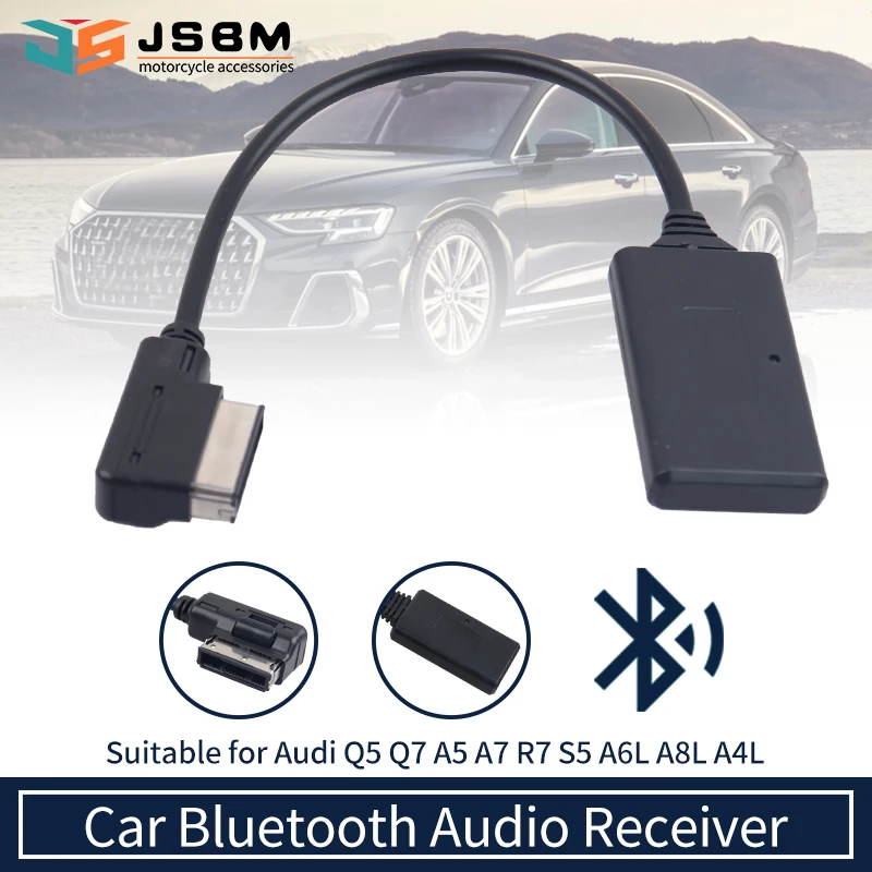 JSBM Bluetooth fürs Auto, kabelloser Aux-Adapter, AMI Bluetooth-Musikadapter für Audi VW MMI 3G MDI, Audi A3 A4 B6 A7 R7 Q5 Q7 A6L A8L Image