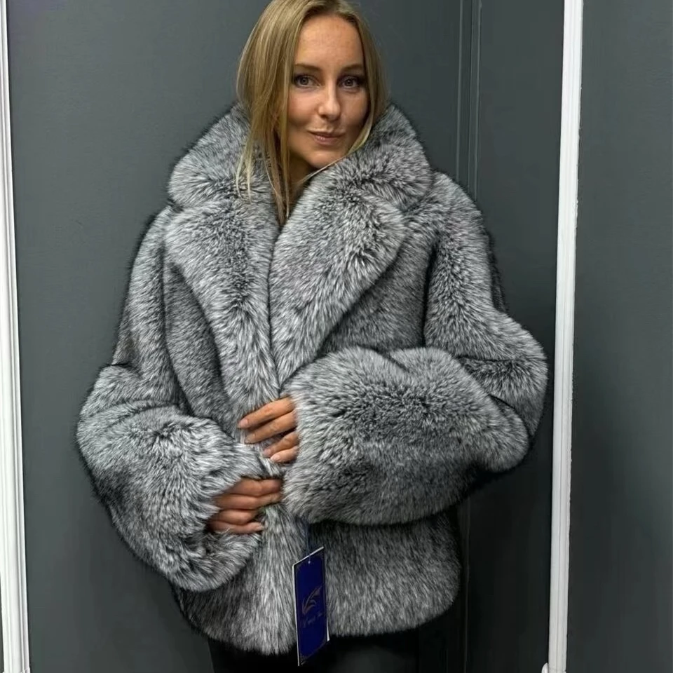 HOOOFUR Neue Silber Fuchs Pelz Faux Feder Unterwäsche Frauen Gefälschte Pelzmantel Sexy Pelz Rock Stile Können Angepasst Werden Plus größe
