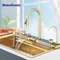 Évier de cuisine en acier inoxydable doré, affichage numérique intelligent, ensemble d'évier de cuisine intégré, lavabo multifonctionnel