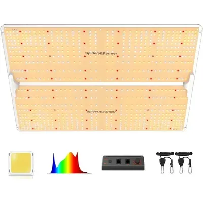 HOME.SF4000 LED Grow Lights 4x4, with Samsung LM301B Diodes, Deeper Penetration and Dimmable, 450W