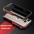 Custodia per telefono iPhone16Pro Max con telaio armato in lega di alluminio per iPhone16 13pro 14 15Plus meccanico in metallo 360 ° Copertura antiurto per paraurti