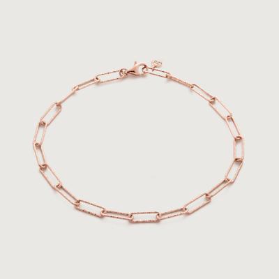 Rose Gold Alta Textured Mini Chain Bracelet