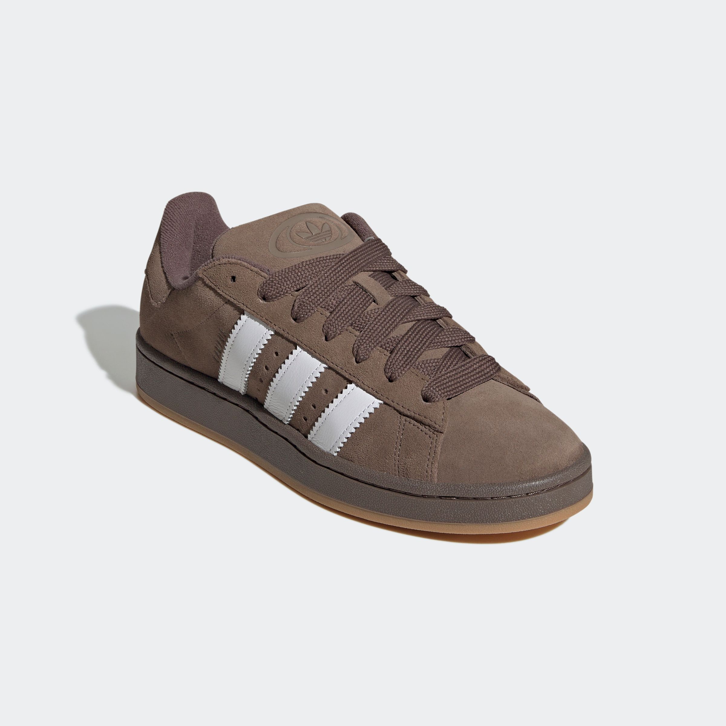 Sneaker ADIDAS ORIGINALS "CAMPUS 00S", Gr. 47, earth strata, cloud weiß, gum 3, Leder, Sportlich, Schuhe