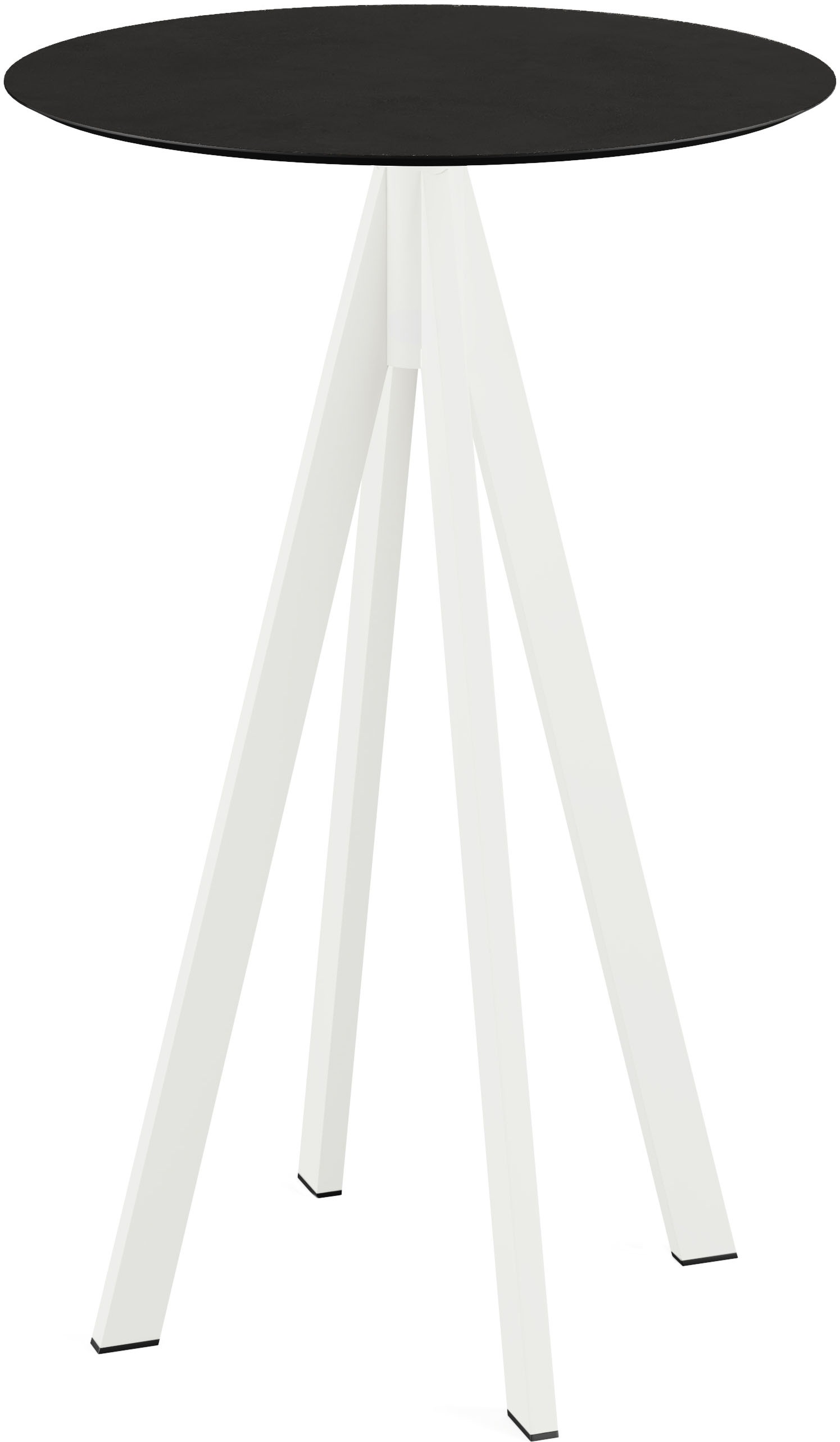 Klapptisch ESSENTIALS "Infinity", schwarz (weiß, schwarz, weiß), B:70cm H:109,2cm T:70cm, Stahl/HPL Tischplatte, Tische, in verschiedenen Ausführungen Image