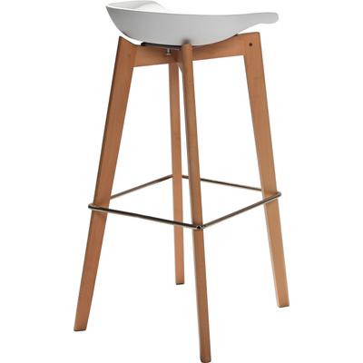 Barhocker ESSENTIALS "Keeve", weiß, B:47cm H:90cm T:53cm, Hocker, stapelbar Image