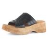 Pantolette GABOR, Damen, Gr. 39, schwarz, Kalbsleder, unifarben, modisch, Schuhe, Keilabsatz, Sommerschuh, Best Fitting für eine komfortable Passform
