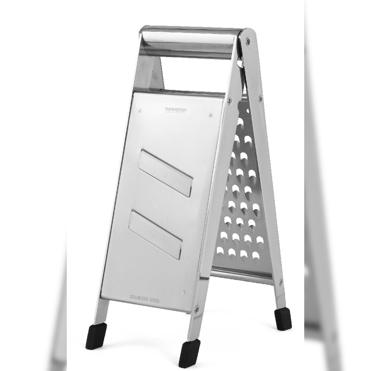 Weis 12455 Edelstahl Klappreibe Hobel mit 2 Reibeflächen Image