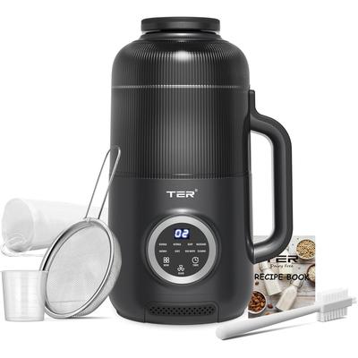 10-in-1 Nut Milk Maker, 40oz Blender Homemade Almond, Oat, Soy, Coconut Milk, Juice & Soup, Electric Bean Milk Machine