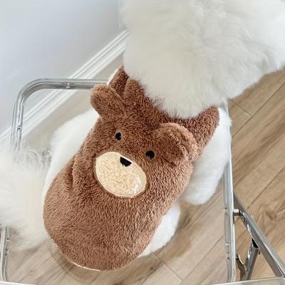 TEMU Cozy Winter Dog Vest With Cute - Fits Small To Medium Breeds Image