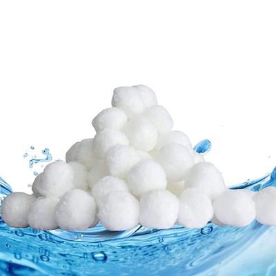 TEMU 2100g Filter Balls For Filter Pump Pool Filter Washable White, Lightweight Pe Material, High Adsorption Capacity, Long Service Life Image