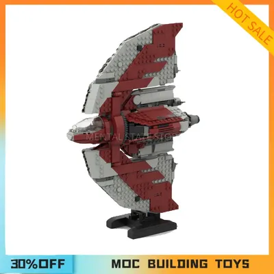 1021 Stück maßge schneiderte Moc Ahsokas T-6 Shuttle Bausteine Technologie Ziegel DIY kreative Image