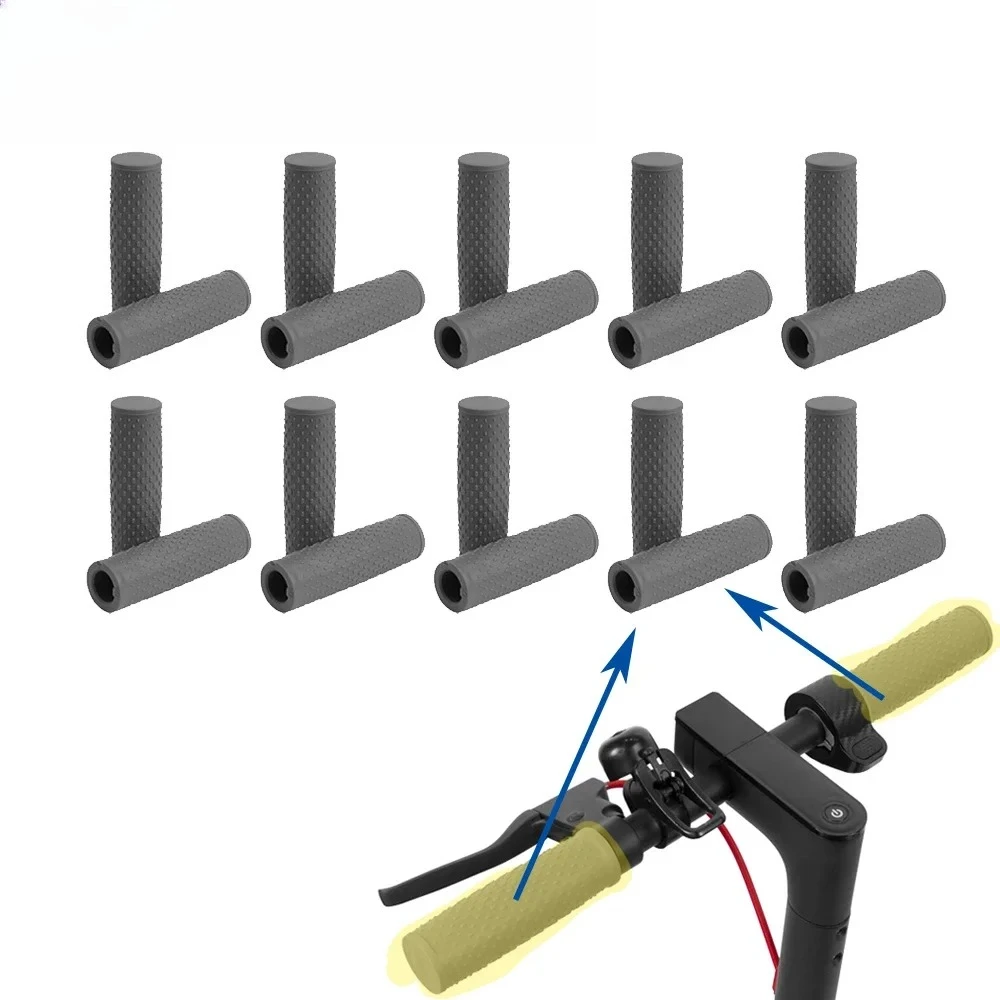 1/3/5/10 Paar Gummi-Lenkergriffe für Xiaomi M365/Pro/1s/Pro2 E-Scooter-Zubehör, rutschfeste schwarze Skateboard-Reiteile Image