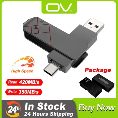 OV Tragbares Hochgeschwindigkeits-SSD-USB-Flash-Laufwerk Solid State Drive Externer Pendrive Memory Image