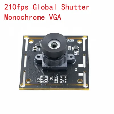 Global Shutter Webcam 210fps, Monochrome VGA USB Camera Module ,Fixed Focus For High Speed Moving