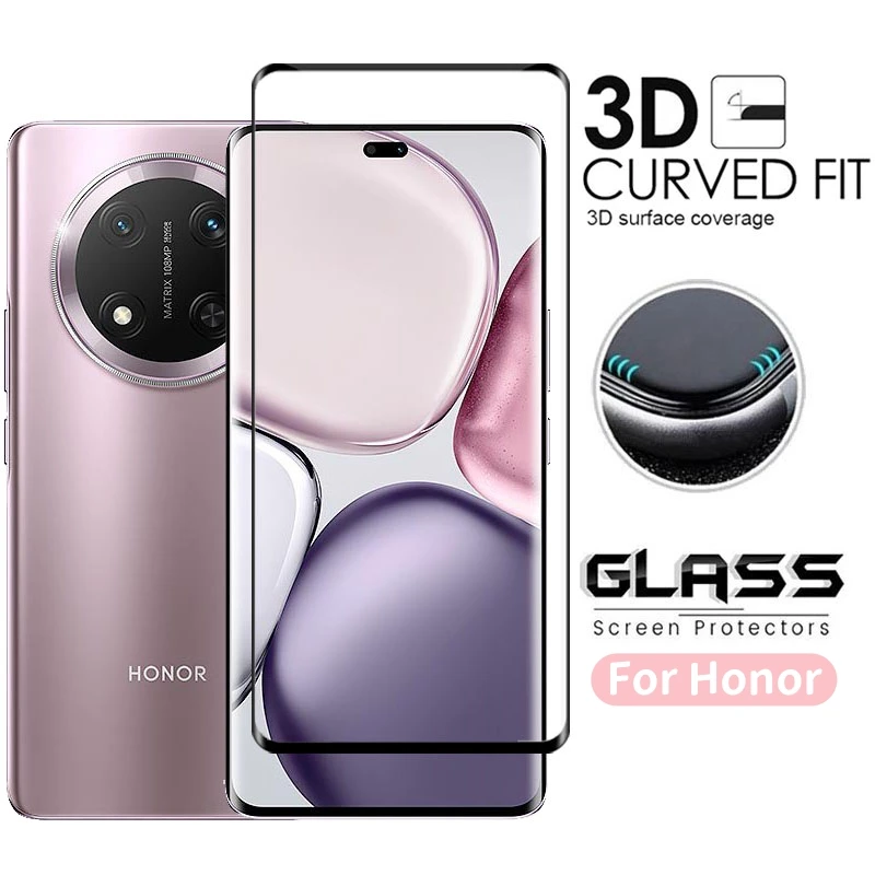 Full Cover Glass For Honor Magic 7 Lite Screen Protector Honor Magic 7 Lite Tempered Glass 3D Protective Phone Film Magic 7 Lite
