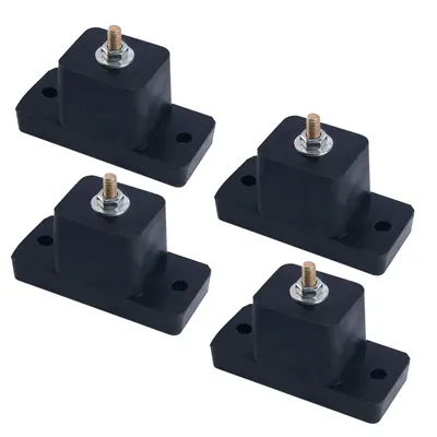 Air Conditioner Rubber Vibration Mounting Bracket Shock Absorbing Anti-Vibration Isolator Pads 4Pack