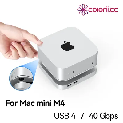 USB4 Hard Drive Enclosure 40Gbps M.2 NVMe SSD Case for Mac mini M4/M4 Pro Compatible with