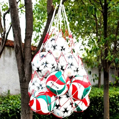 Portable Carry Net Bag Balls Volleyball Outdoor Durable Standard Nylon Thread Soccer Basketball Hoop
