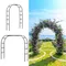 Arc de jardin en métal treillis 100 pouces grande taille cadre en acier robuste arc de jardin avec
