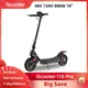 IScooter i10 Pro Scooter elettrico 48V 15Ah 800W pendolare 10 pollici pneumatici EBAS freno elettronico Display a LED controllo App