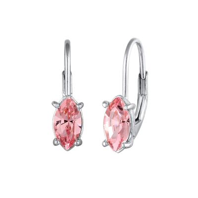 Elli - Ohrhänger Kurz Glas Kristalle Rose 925 Sterling Silber Ohrringe 1 ct Damen Image