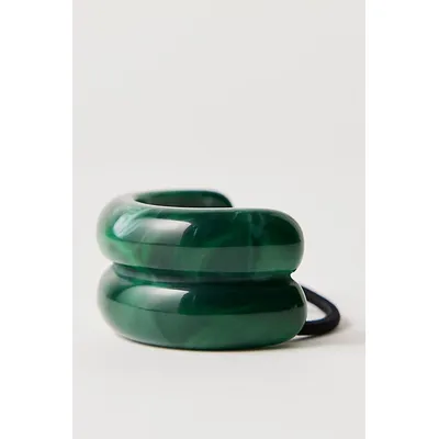 Jumbo Acrylic Pony Cuff at Free People in Light Jade