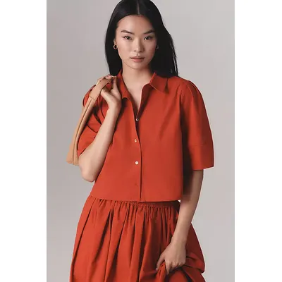 Maeve Lantern-Sleeve Blouse