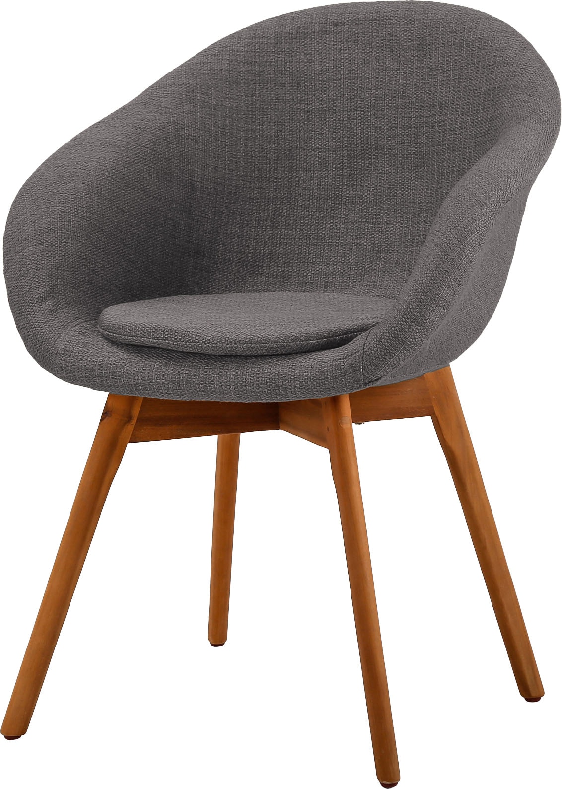 Gartenstuhl BEST "Zadar", grau (akazie – grau), B:59cm H:85cm T:62,5cm, Obermaterial: 80% Polyurethan, 20% Polypropylen, Stühle, Gartenstuhl Image