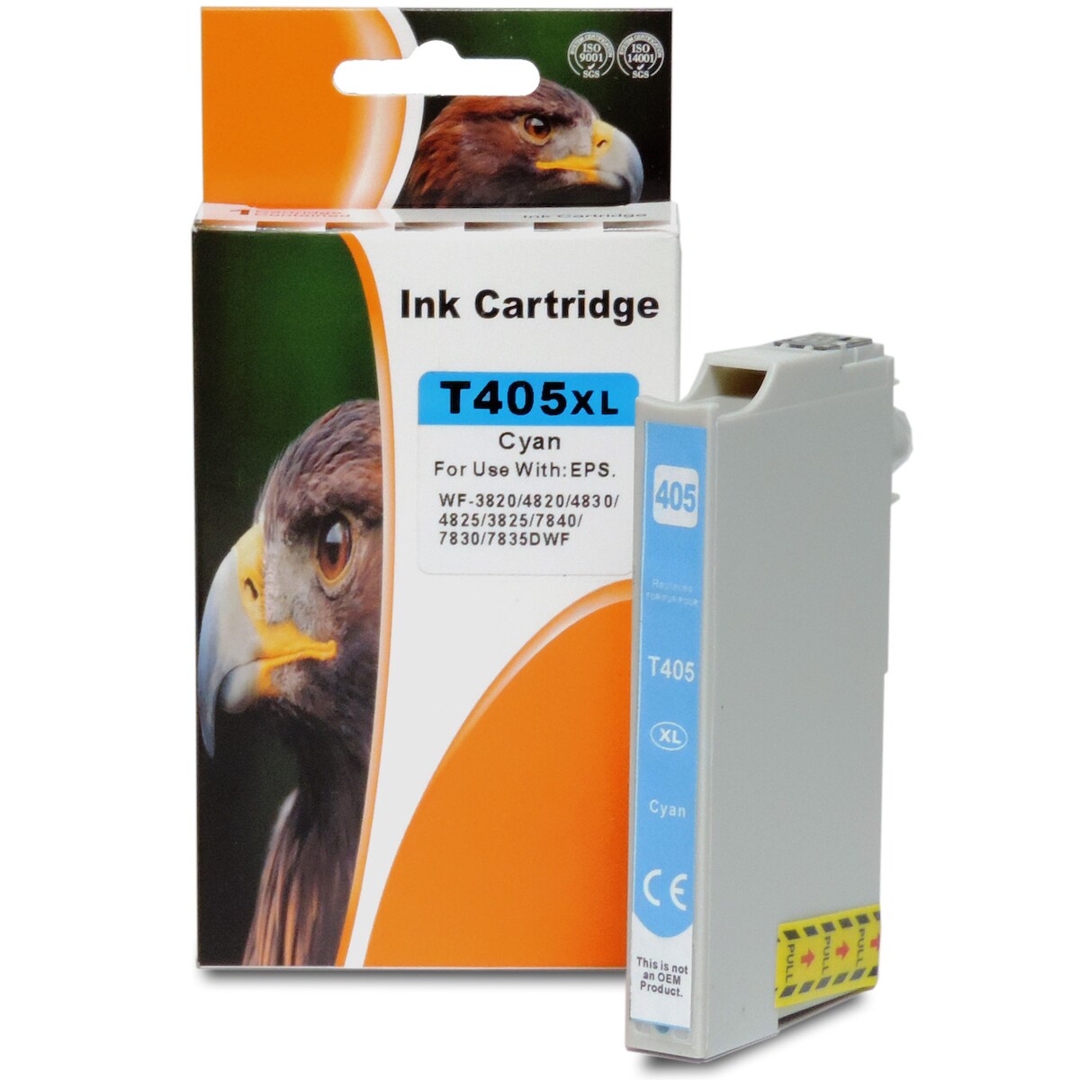 D&C Kompatible Epson 405XL Cyan Druckerpatrone für WorkForce Pro WF-7835DTWf (1100 Seiten) Image