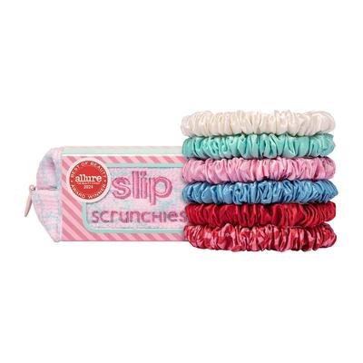 Slip - pure silk skinny scrunchies with complimentary pouch - high tide Haargummis 1 ct Image