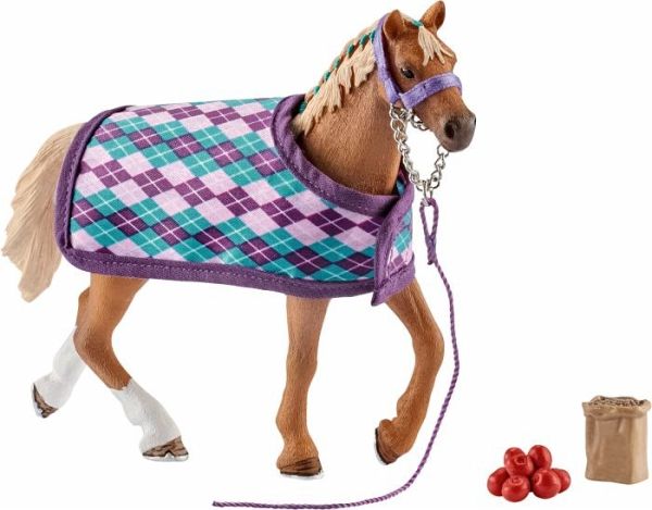Schleich 42360 - Horse Club, Englisches Vollblut mit Decke, Pferd - Schleich
