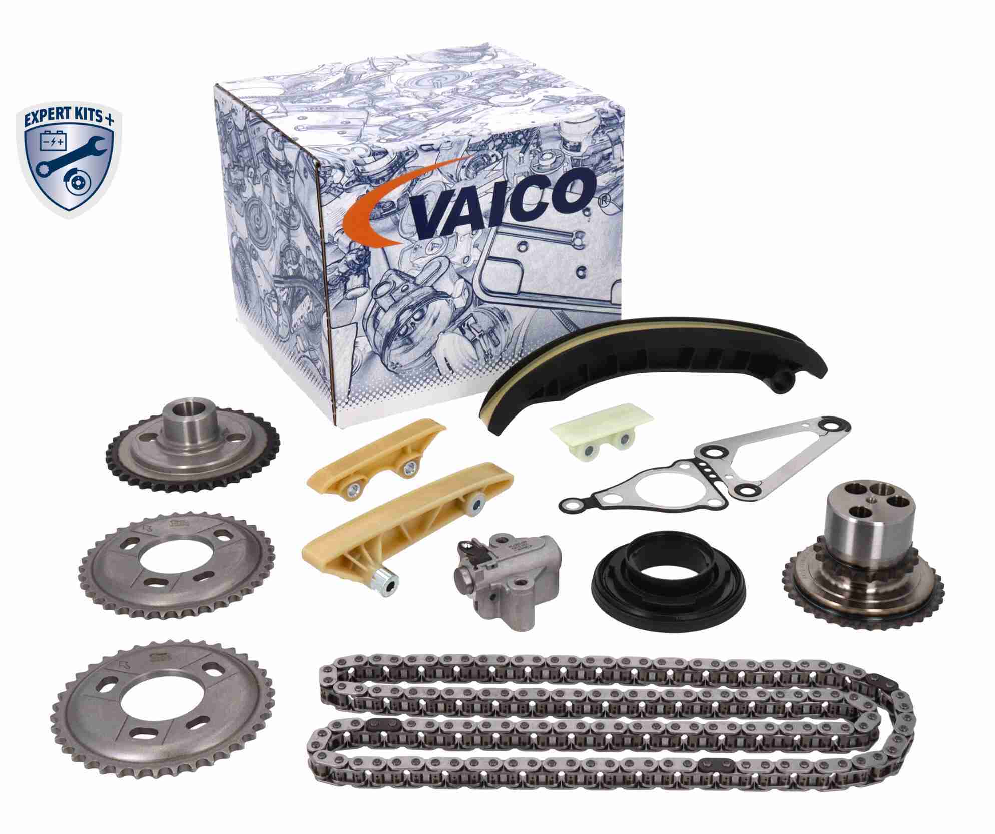 VAICO Steuerkettensatz V25-10005 mit Zahnrädern für FORD 1704089kit1 Image