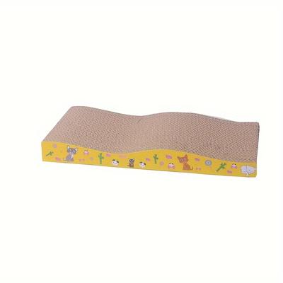 TEMU Cat Scratching Mat, Corrugated Paper Cat Interactive Scratcher Toy, Wear-resistant Cat Claw Grinding Pad For Small Medium And Large Cats Image