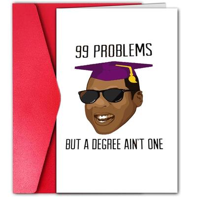 TEMU 1pc Graduation Card 2025 - Humorous Graduate Card With Encouragement - , Teachers, - College & High School Graduation Keepsake Image