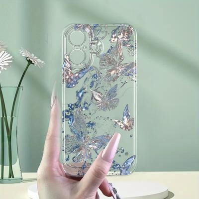 TEMU Silver- Phone Case, Featuring A Cartoon Design, Transparent, Shockproof, And Fully Protective Tpu Case, Simple And Stylish With Creative , For /15/14/13/12/11 , Xs/xr, Xsmax/7/8/6/6s Plus/se2/se3 Image