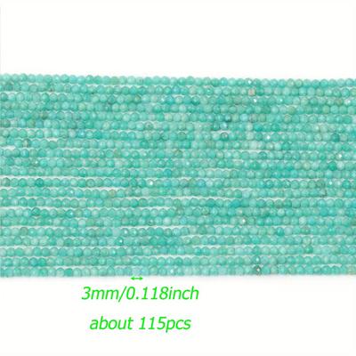TEMU Blue Natural Stone Beads 2/3/4mm - Handcrafted Spacer Charms For , Bracelets & Necklaces, Waist Beads, Making Jewelry Accessories Image