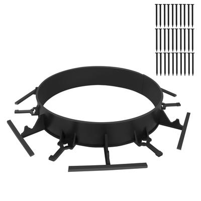 TEMU Flexible & Cuttable Lawn Edging Strip - Pvc Garden Fence With Fastening Nails, Uv & Waterproof, Black, Uisebrt Image