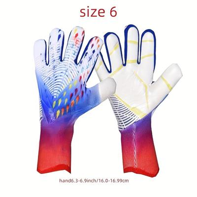 TEMU 1pair Soccer Goalkeeper Gloves, With Spider Web Pattern, Unisex Goalkeeper Gloves - Grip, Breathable And Comfortable, Gloves Image