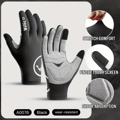 TEMU Vilico Men's Lightweight Cycling Gloves - Anti-slip, Breathable, Thin & Comfortable For Biking, Running, Hiking, And Outdoor Sports - Use, Cycling Gloves Image