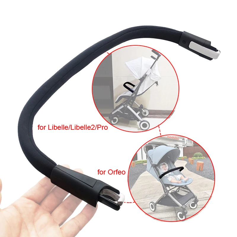 Kinderwagen-Armlehne, kompatibel mit GB Pockit Plus All City Cybex Libelle/2/Pro Orfeo Buggy Bumper Bar, flexibel, faltbar, einfach für Reisen