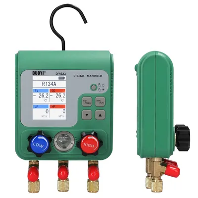 Vacuum Pressure Gauge Digital Manifold Gauge Electronic Air Conditioning Refrigerant Fluoride Meter Auto Repairing Vacuum Meters