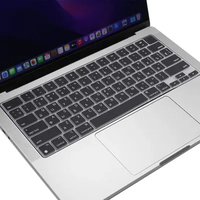 Russian Layout MacBook Pro Keyboard Cover 14" 16" M4 M3 M2 M1 Pro, MacBook Air 15" 13.6" M3 M2 Silicone Skin, US/EU Version