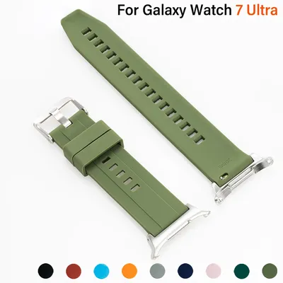 Für Samsung Galaxy Watch 7 Ultra Armband 47 mm Zubehör Correa Sport Silikonarmband für Samsung Image