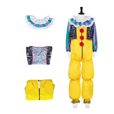 Film es Clown Cosplay Kostüm Overall Penny wise Uniform Weste für Männer Frauen Halloween Party Image